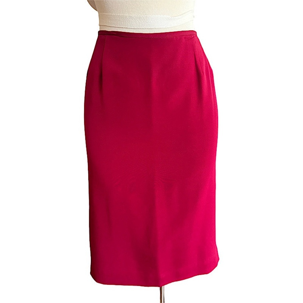 Silk Pencil Skirt Vintage - Picture 2 of 5